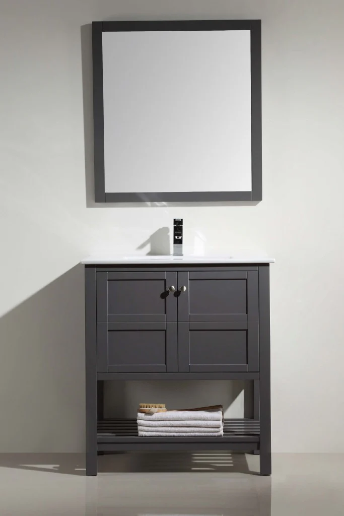 Shaker 30" Mirror - Rock Grey 22MR-30RG Duval
