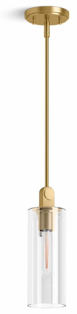 Crue 4" Pendant Light - Brushed Moderne Brass 35876-PE01-2GL Kohler
