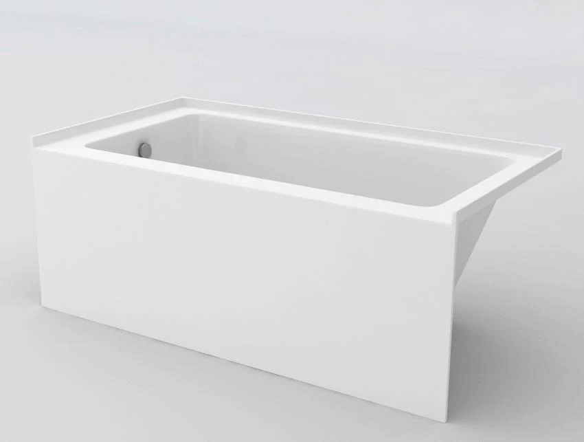 Simplicity Pure 72 x 34 Alcove Bathtub with RH Drain - White 41436 Acritec