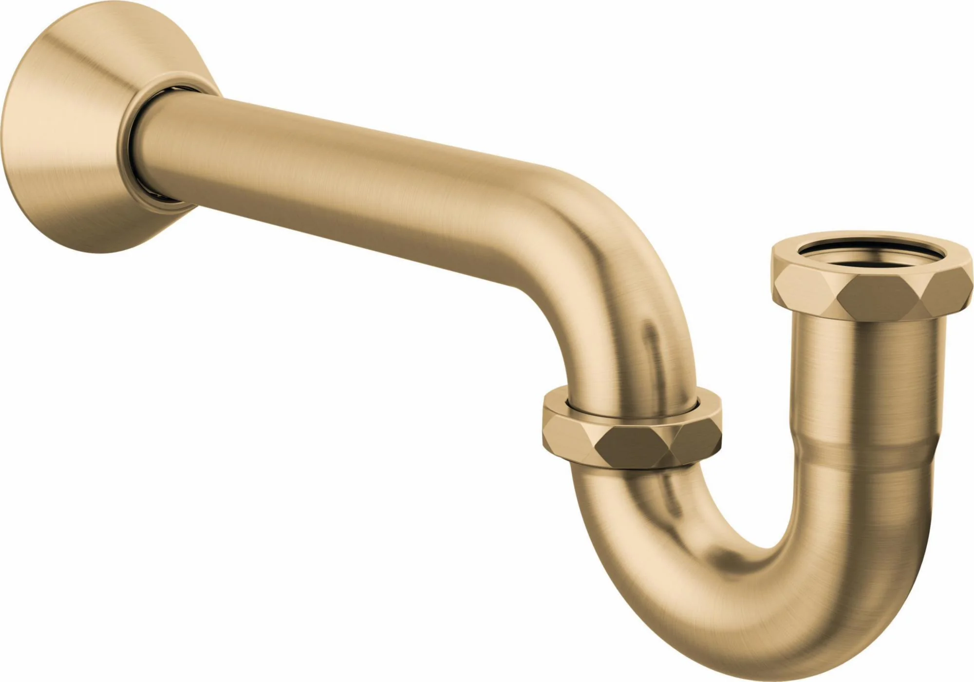 20 Gauge P-Trap with Flange - Brilliance Luxe Gold BT031141-GL Brizo