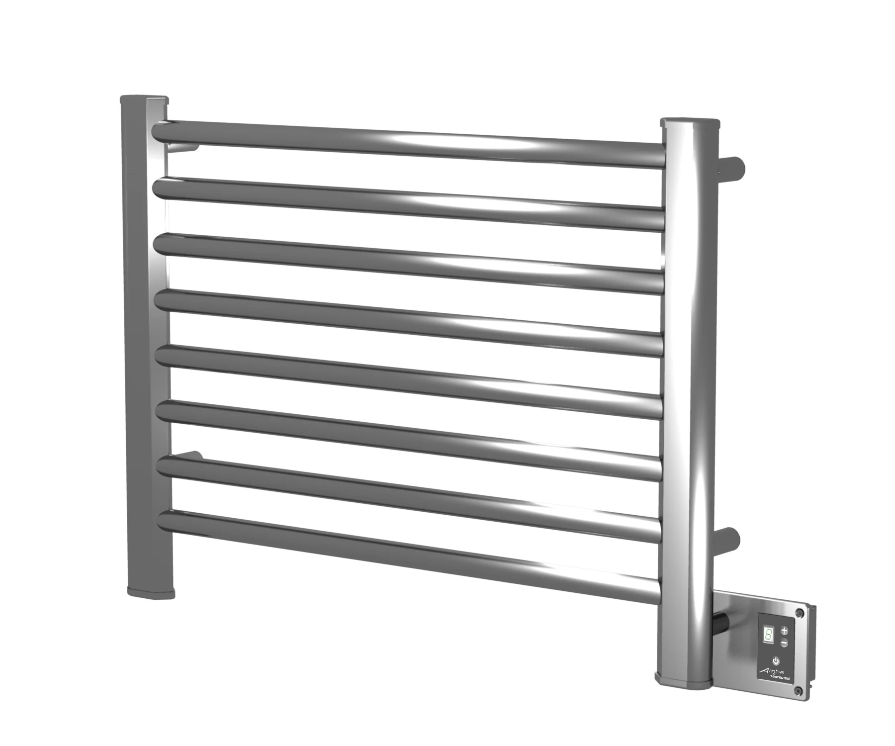 Sirio Heated Towel Bar - Brushed S2921B Amba