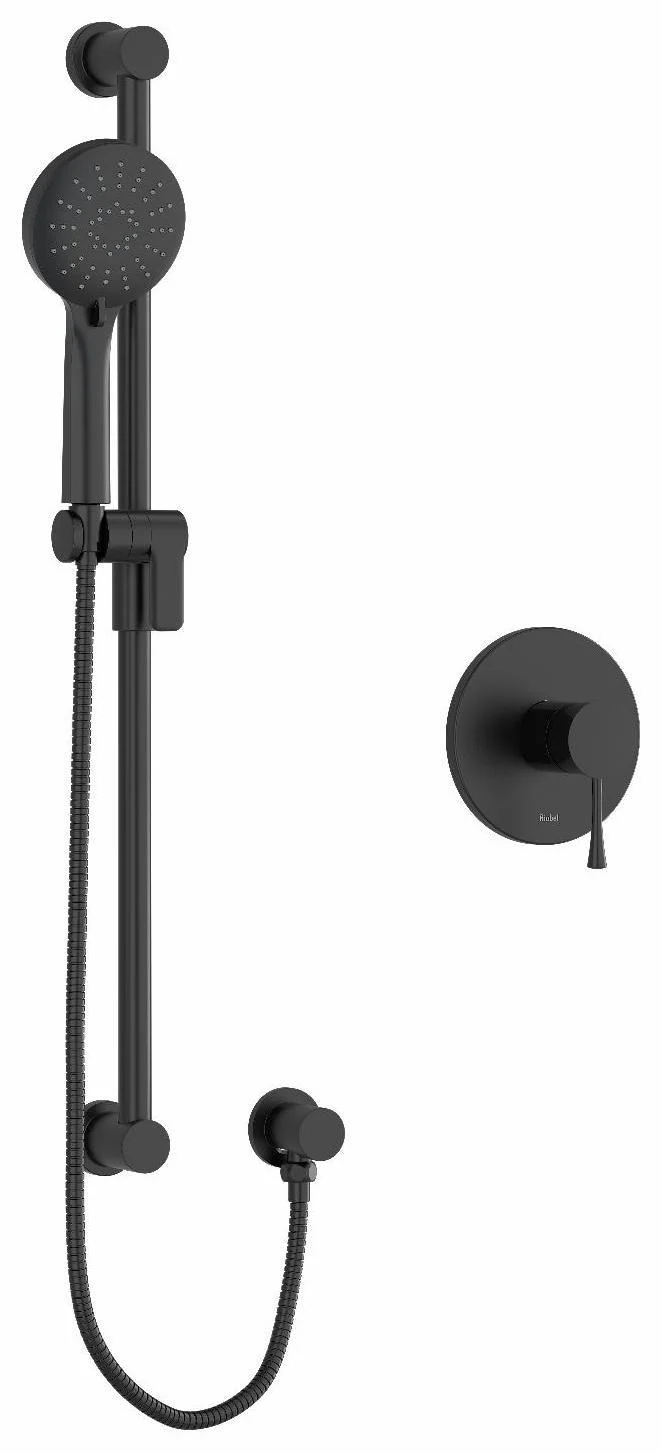 Edge Pressure Balance Shower Faucet - Black EDTM54BK RIOBEL