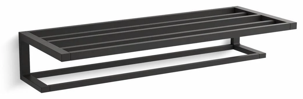 Draft Hotelier Towel Bar Shelf - Matte Black 22568-BL Kohler