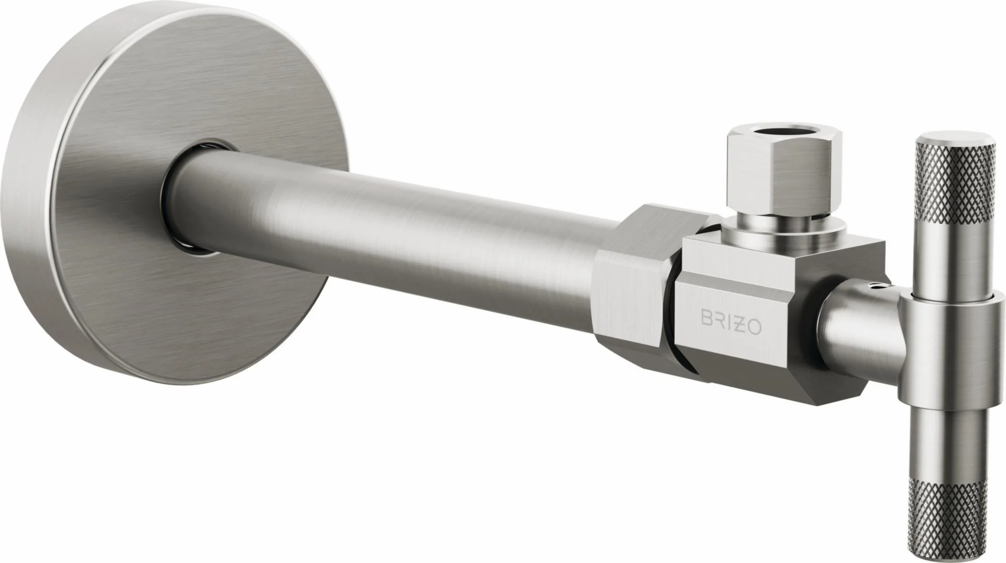 Angled Supply Stop Valve with Cross Handle - Luxe Nickel BT022205-NK Brizo