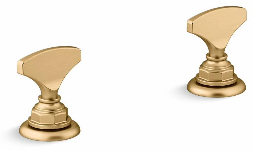 Artifacts Bathroom Faucet T-Handle Handles - Vibrant Brushed Moderne Brass 98068-6-2MB Kohler