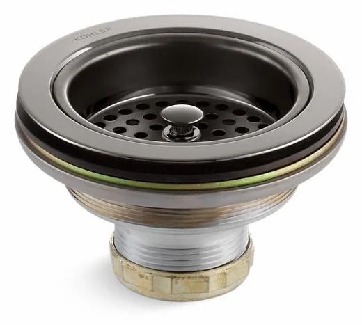 Duostrainer Sink Drain and Strainer Basket Less Tailpiece - Vibrant Titanium 8799-TT Kohler
