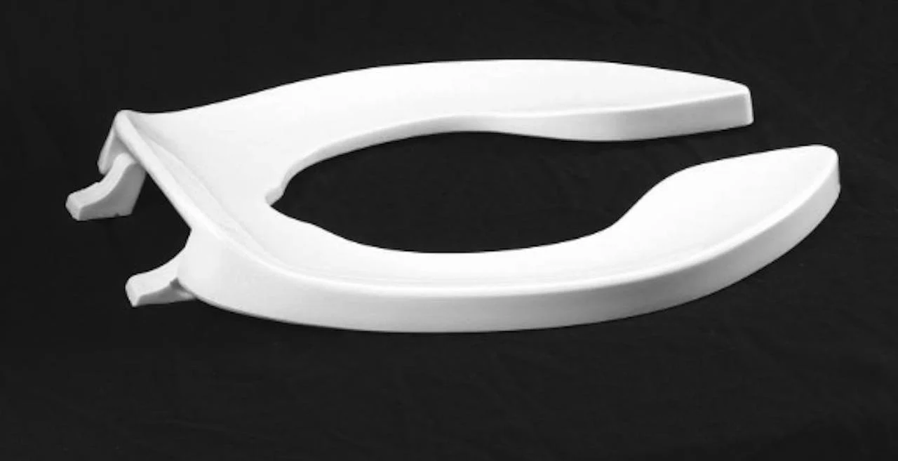 Elongated Fast-N-Lock Commercial Toilet Seat - White 1500STSCCSSFE-001 CENTOCO