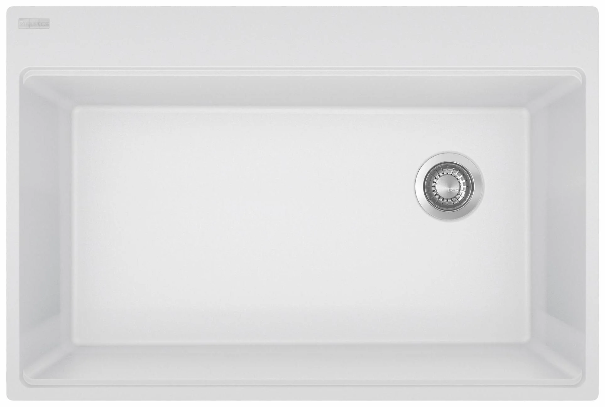 Maris 31-7/16" Fragranite 1 Bowl Drop-In Kitchen Sink - Polar White MAG61031OW-PWT-S Franke