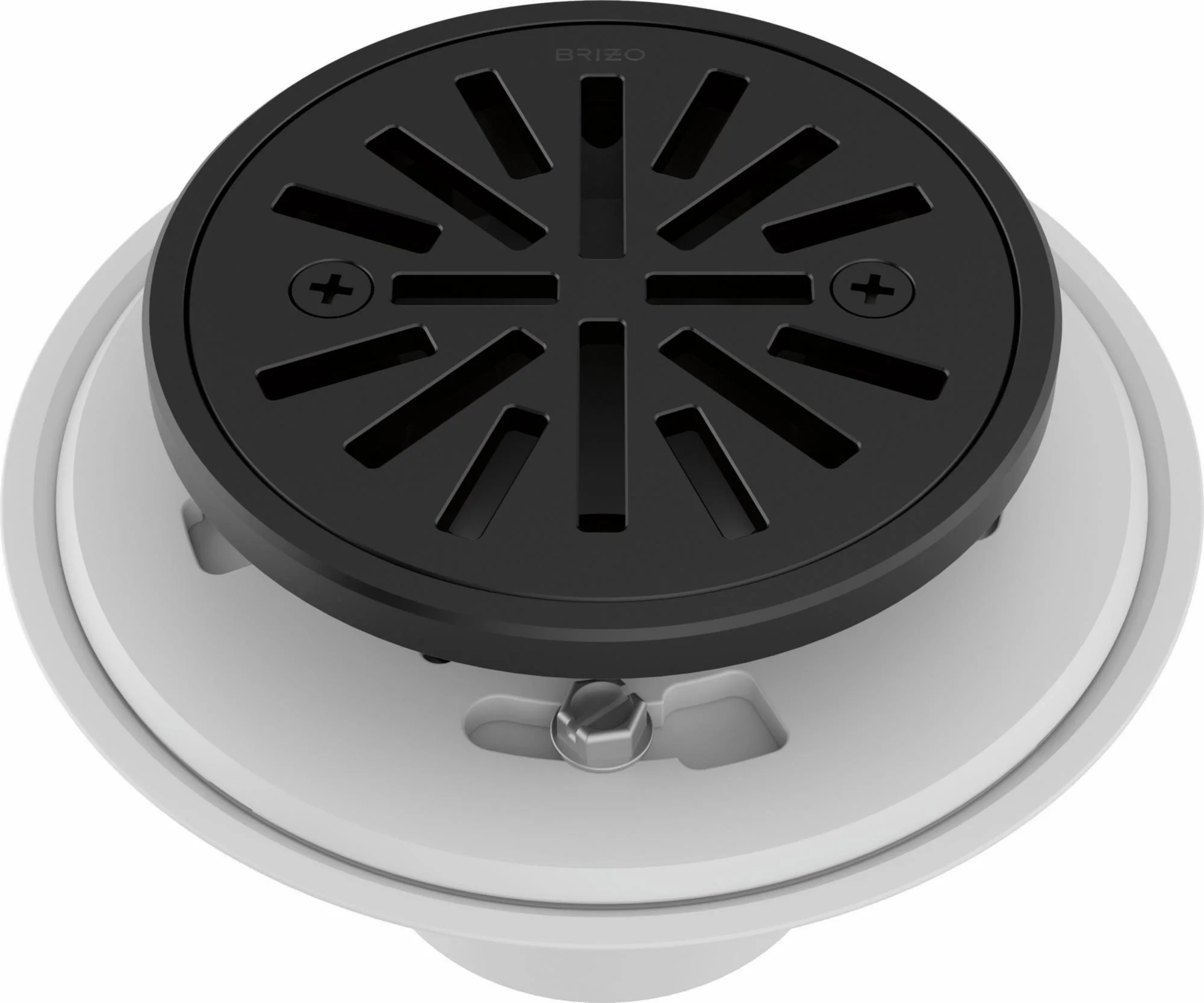 4" Tile-In Round Shower Drain - Matte Black BT061414-BL Brizo