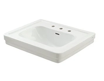 Promenade Widespread Pedestal Sink Top - Cotton White LT530.8#01 Toto