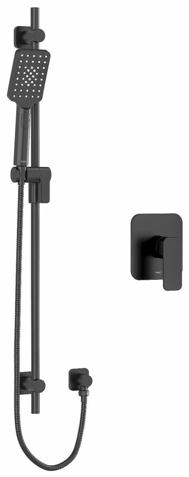Equinox Pressure Balance Shower Faucet - Black EQ54BK RIOBEL