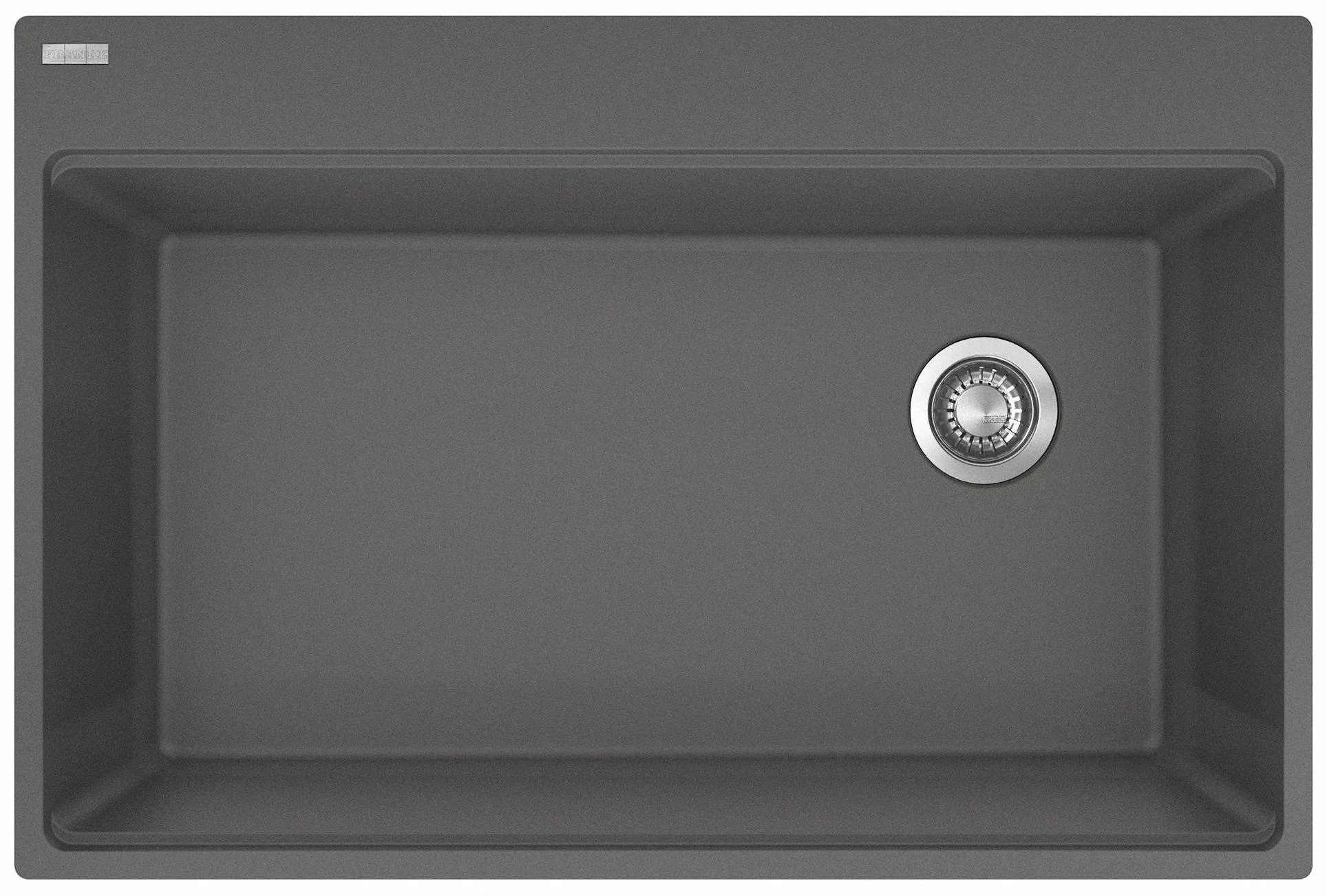 Maris 31-7/16" Fragranite 1 Bowl Drop-In Kitchen Sink - Stone Grey MAG61031OW-SHG-S Franke