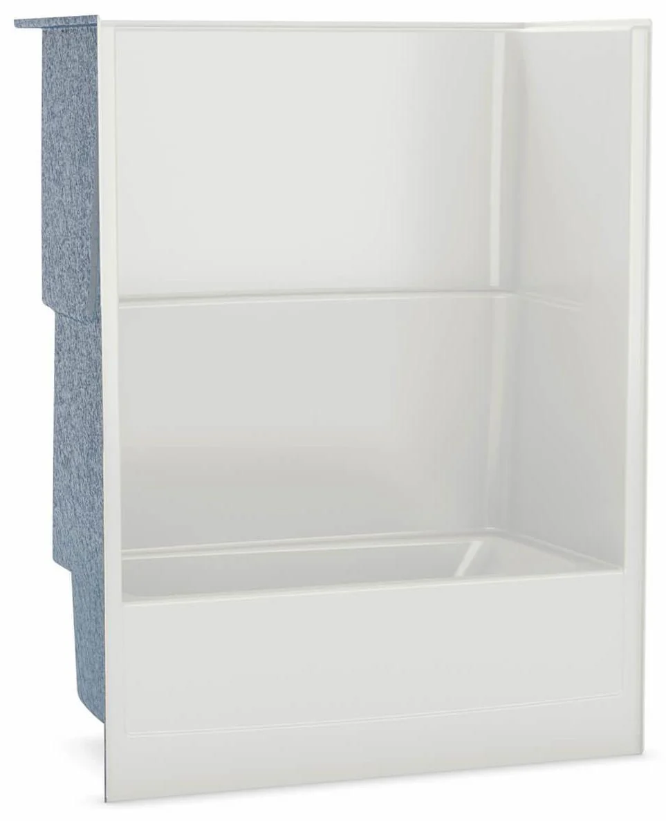 TSEA Plus 60" x 32" LH Drain Alcove 1-Piece Tub & Shower - White 105674-000-002-001 Maax