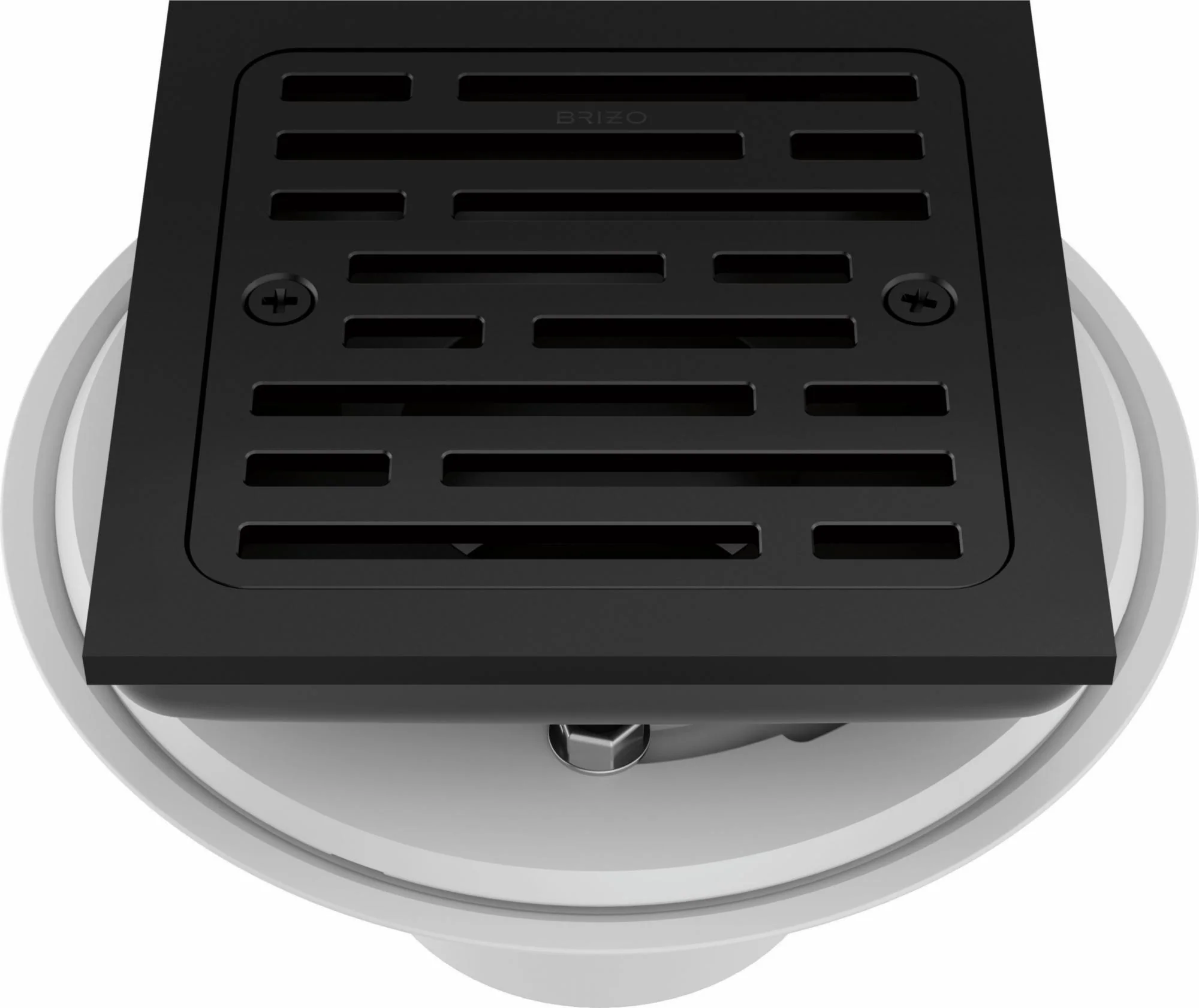 4" Tile-In Square Shower Drain - Matte Black BT062415-BL Brizo