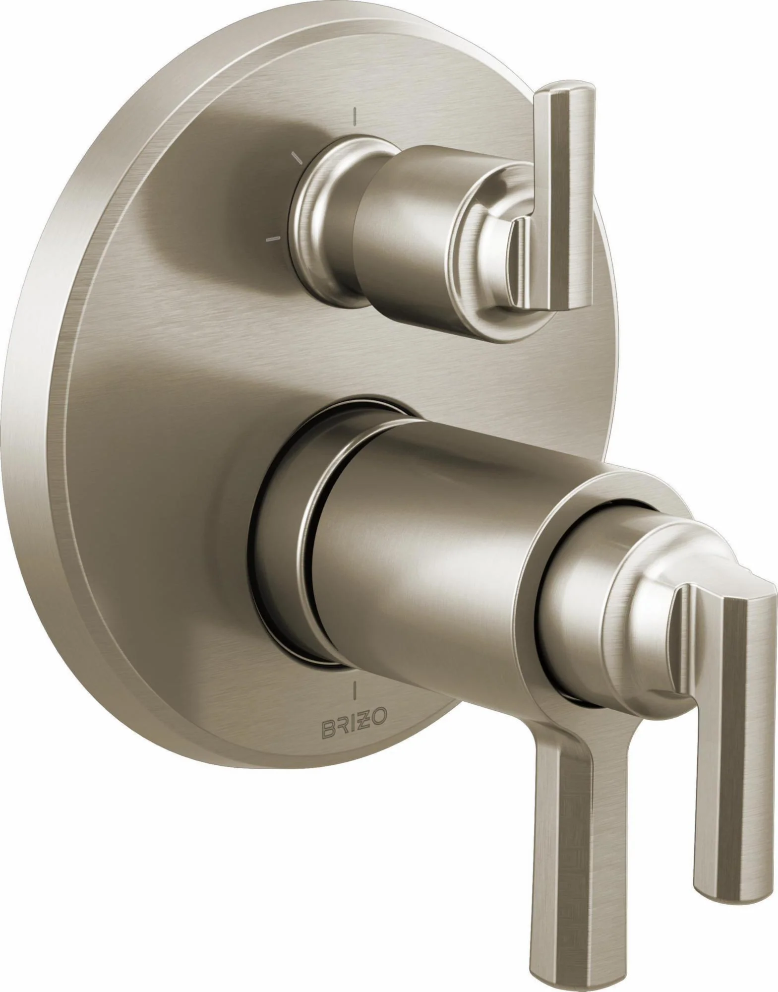 Levoir TempAssure Thermostatic Valve Trim with 3-Function Integrated Diverter - Luxe Nickel T75598-NK Brizo