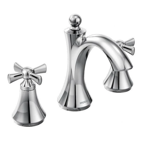Wynford Widespread Bathroom Faucet Trim - Chrome T4524 Moen