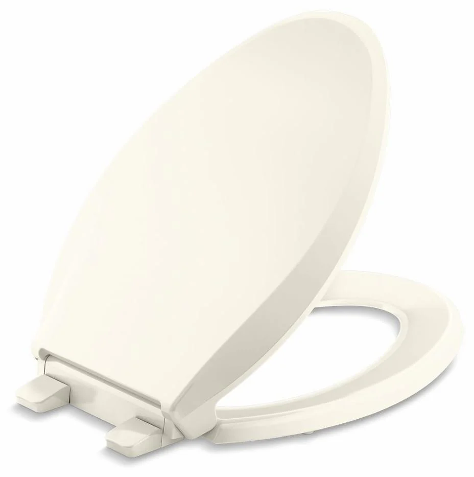 Cachet ReadyLatch Quiet-Close elongated toilet seat - Biscuit 4636-RL-96 Kohler