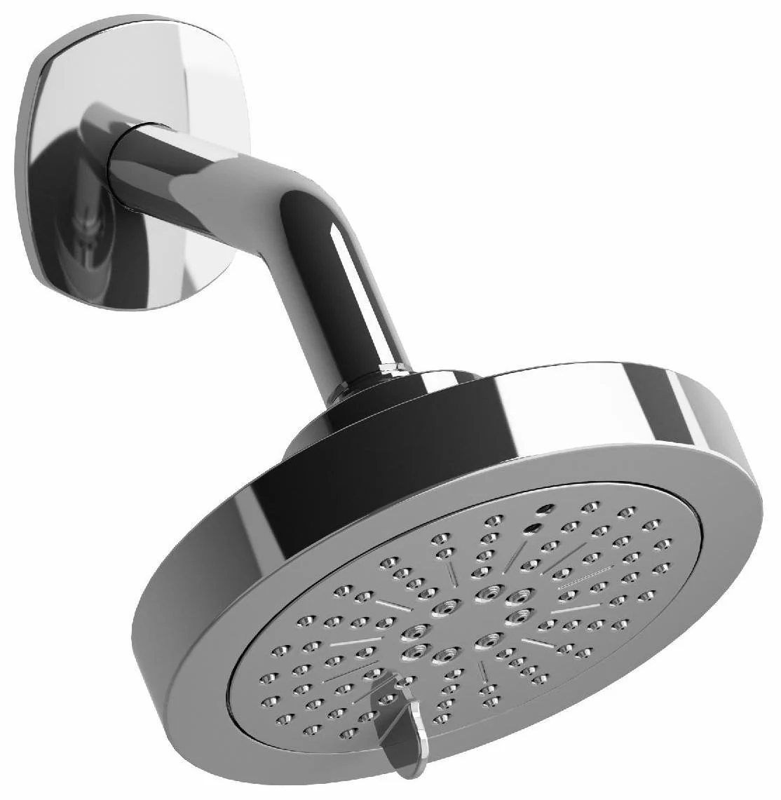 Venty 6" 2-Function Round Showerhead with Arm - Chrome 396C RIOBEL