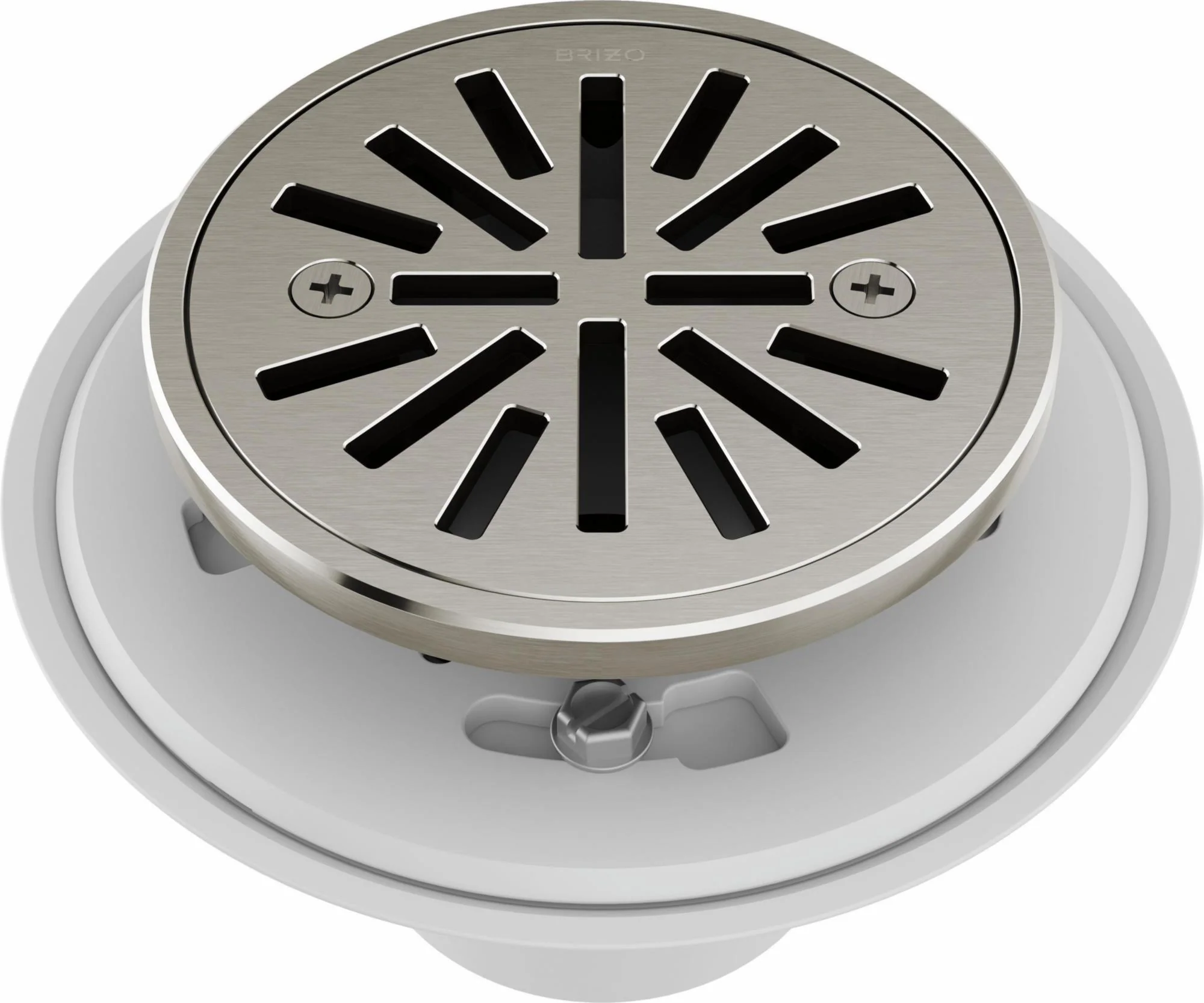 4" Tile-In Round Shower Drain - Brushed Nickel BT061414-BN Brizo