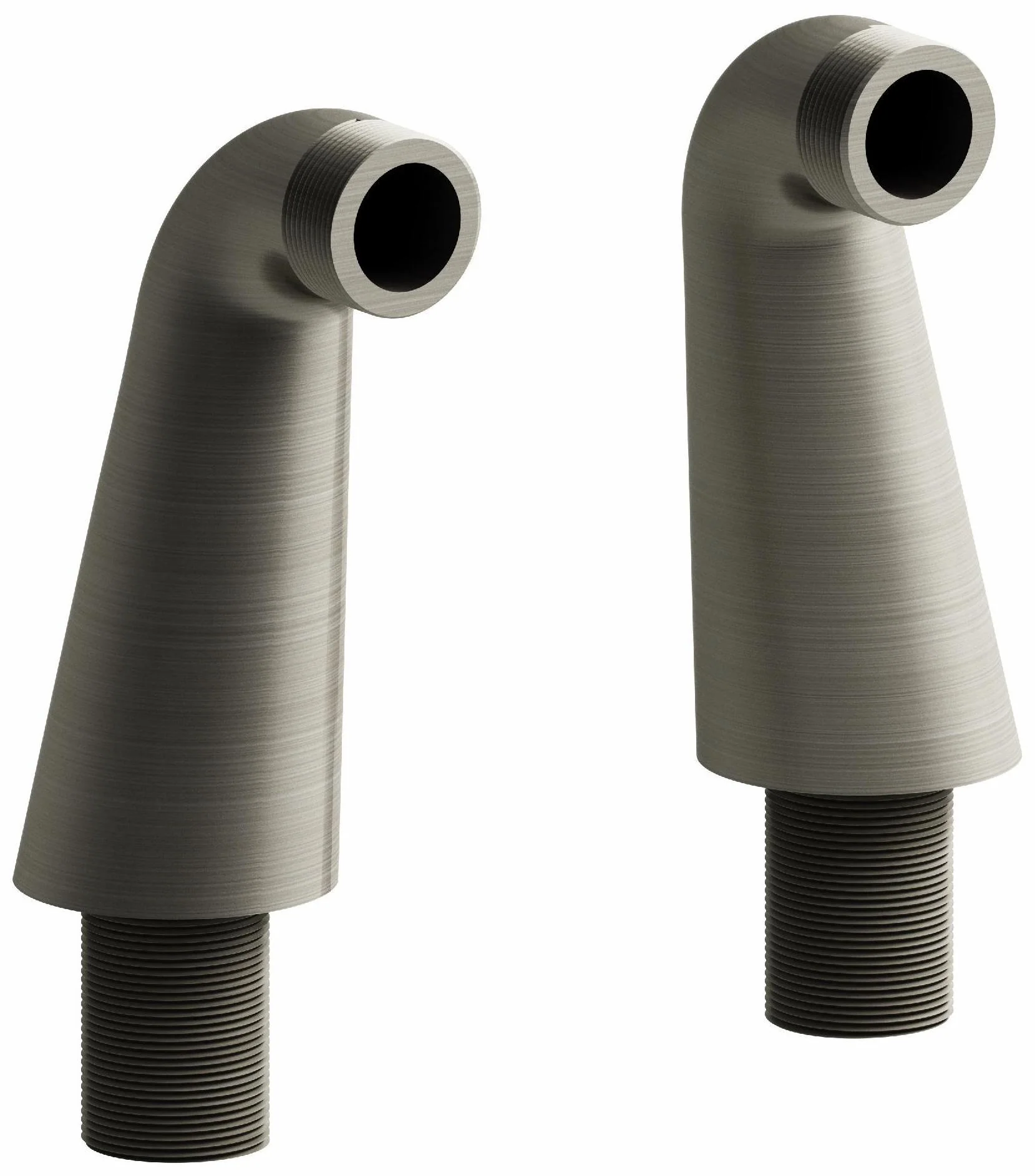 4" Deck Mount Riser Pair - Brushed Nickel TU99BN RIOBEL