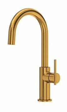 Lateral Bar/Food Prep Faucet With C-Spout - Brushed Gold LT601BG RIOBEL