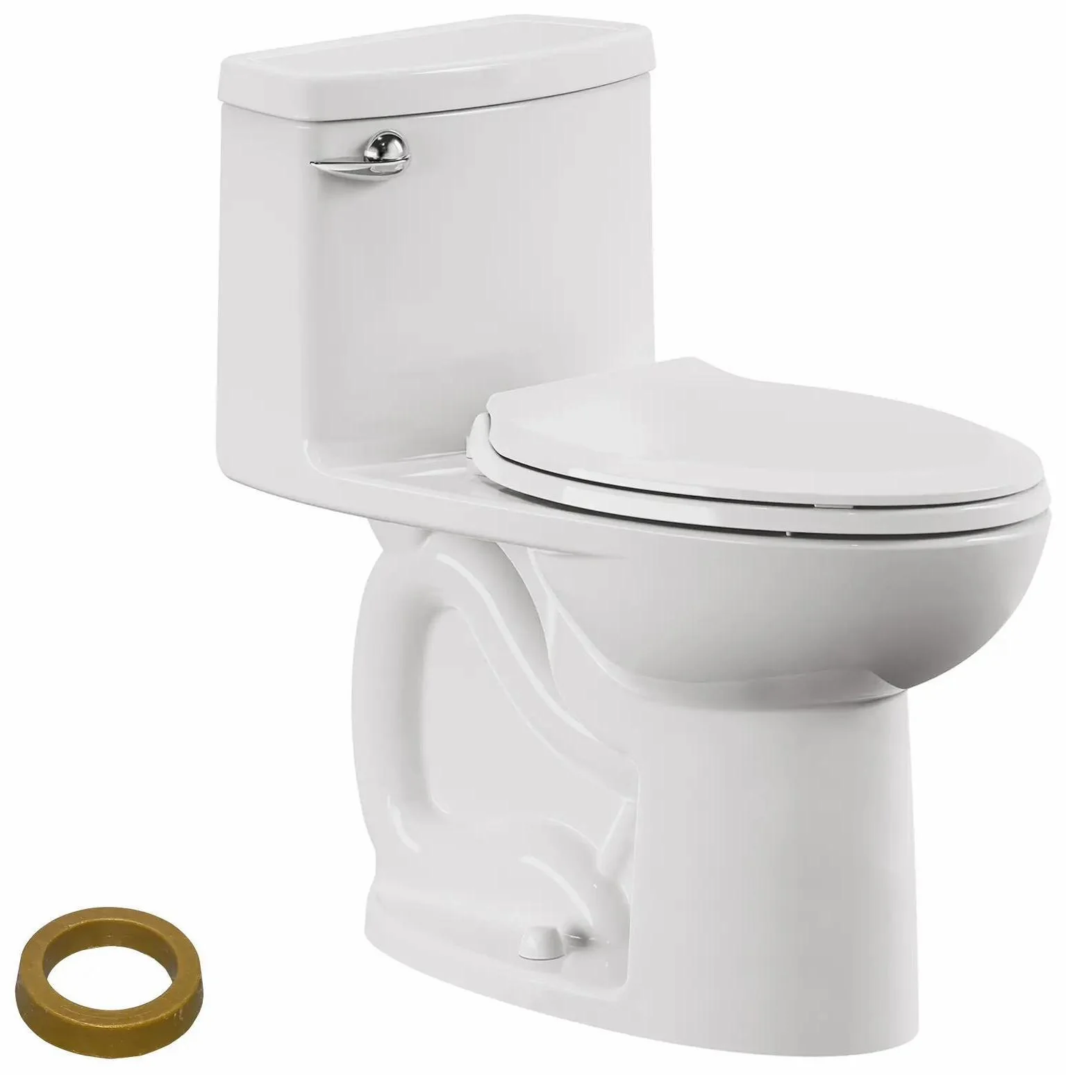 Cadet Comfort Height 1-Piece 1.28 GPF Elongated Toilet with Seat - White 2403128.020 American Standard