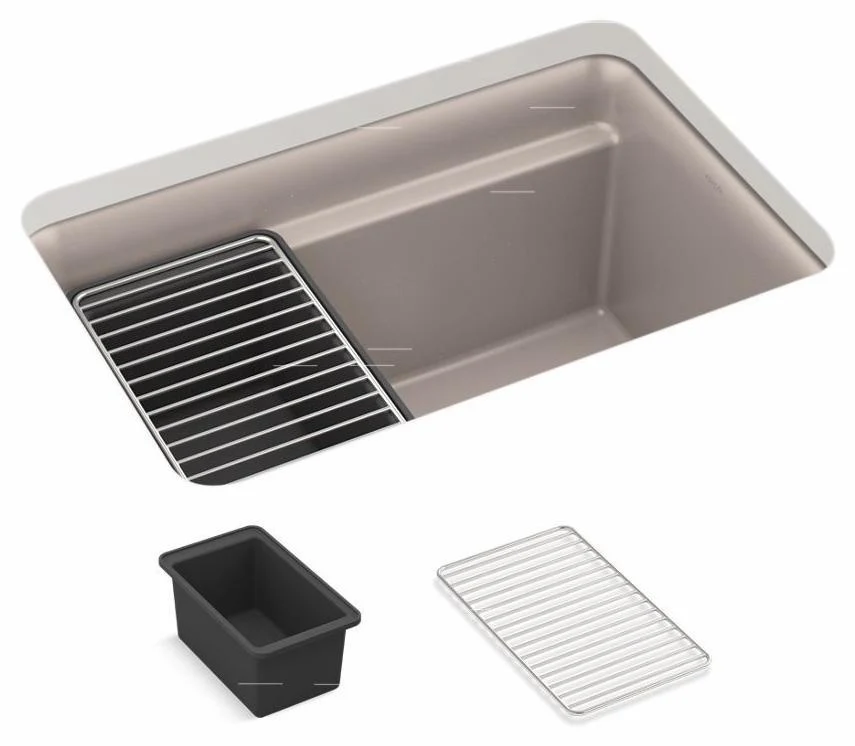 Cairn 27-1/2" 1 Bowl Undermount Neoroc Utility Sink - Matte Taupe 27787-CM3 Kohler