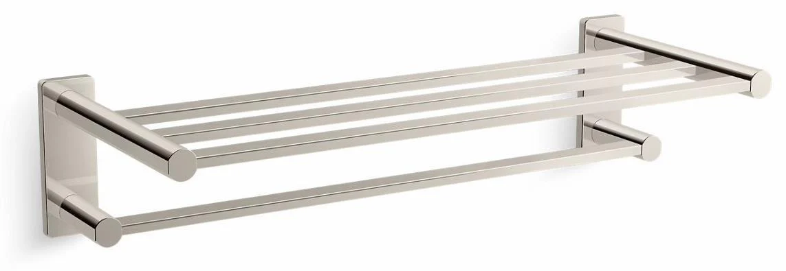 Parallel Hotelier Towel Bar Shelf - Vibrant Polished Nickel 23530-SN Kohler