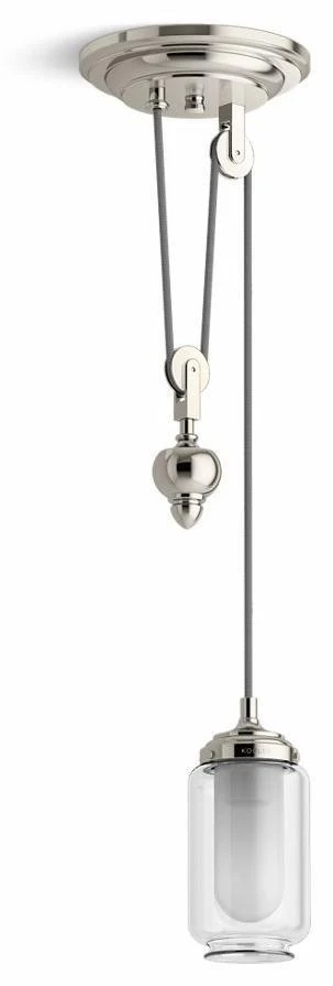 Artifacts 1 light Adjustable Pendant - Polished Nickel 22654-PE01-SNL Kohler