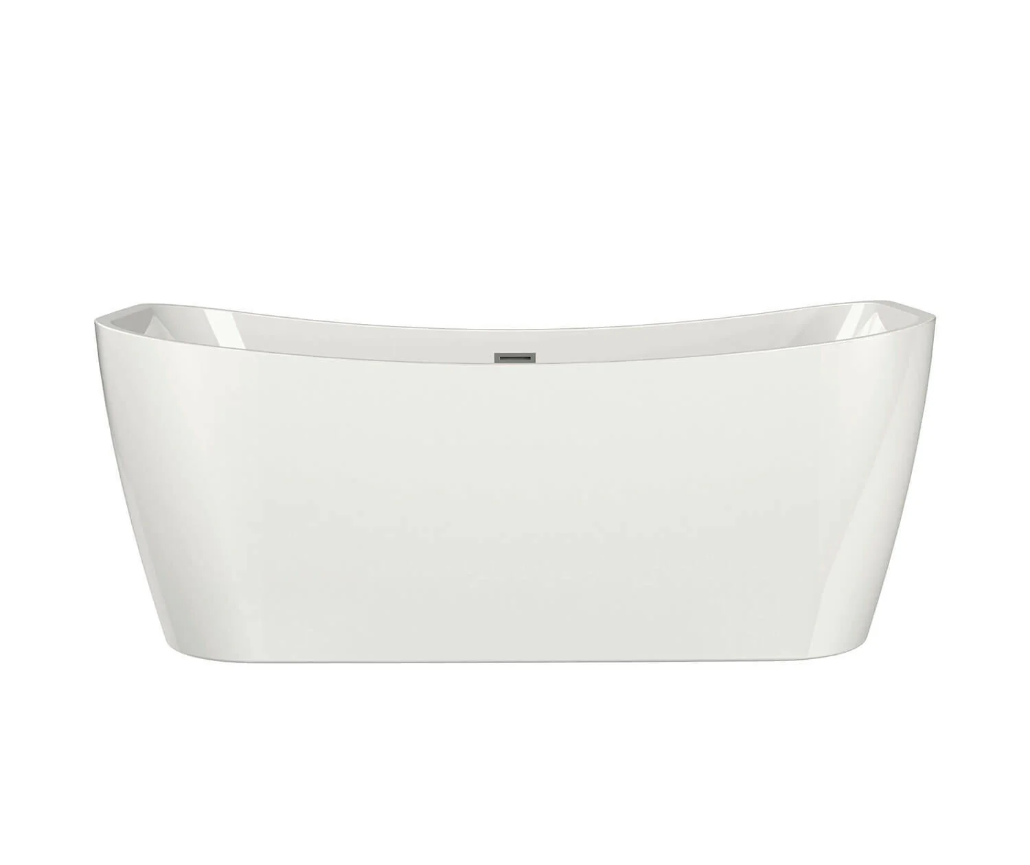Villi 65" x 32" Center Drain Freestanding Tub - White 106388-000-001-000 Maax