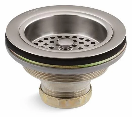 Duostrainer Sink Drain and Strainer Basket Less Tailpiece - Vibrant Stainless 8799-VS Kohler