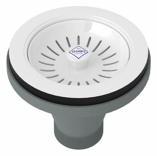 SHAWS BASKET STRAINER WHITE SW734WH Shaws