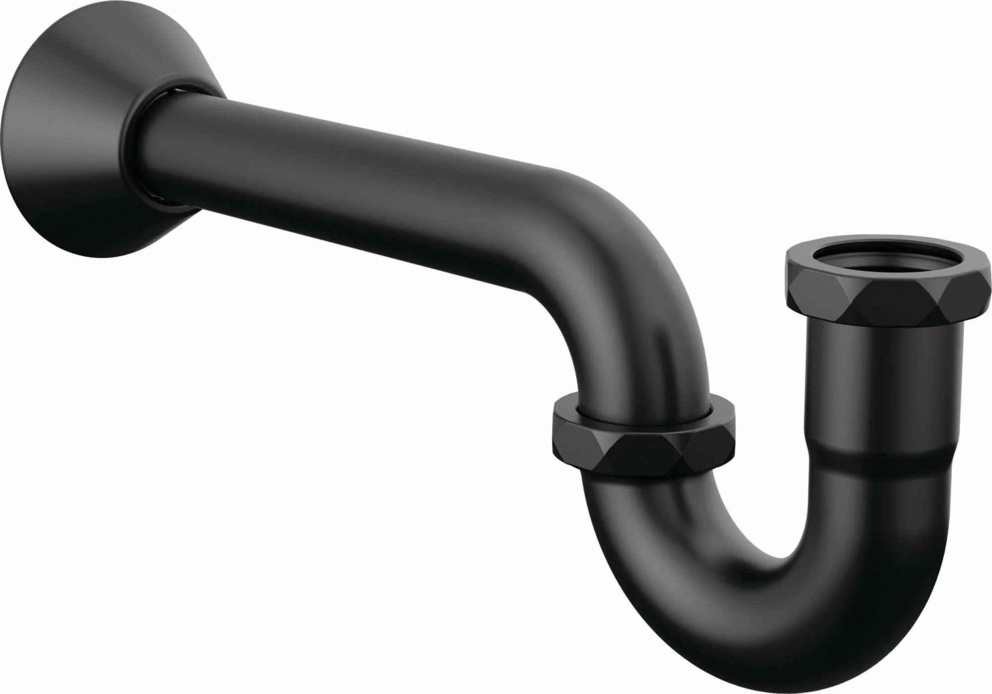 20 Gauge P-Trap with Flange - Matte Black BT031141-BL Brizo
