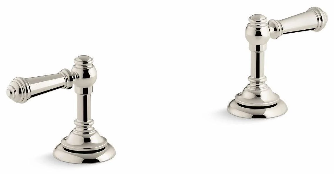 Artifacts Bathroom Faucet Lever Handles - Vibrant Polished Nickel 98068-4-SN Kohler