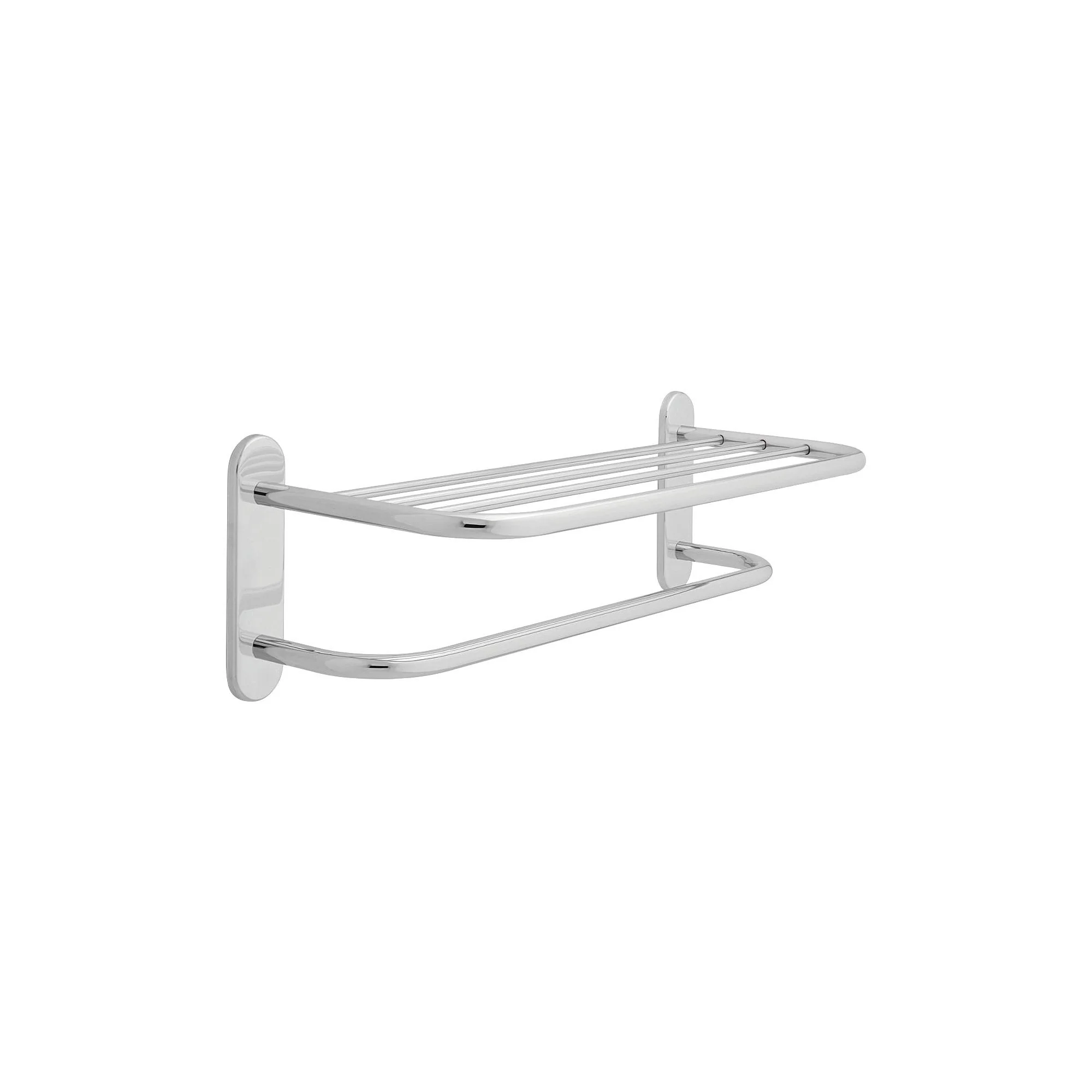 24" Brass Towel Shelf with Bar - Chrome 43024 Delta