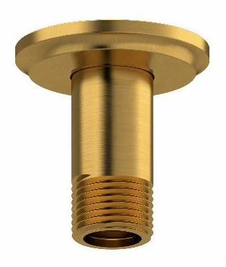 3" Ceiling Mount Shower Arm With Round Escutcheon - Brushed Gold 559BG RIOBEL