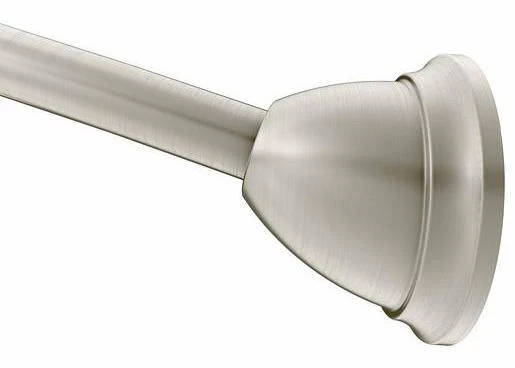 Magnetix Curved 57-60" Tension Shower Rod - Brushed Nickel MDN2170BN Moen