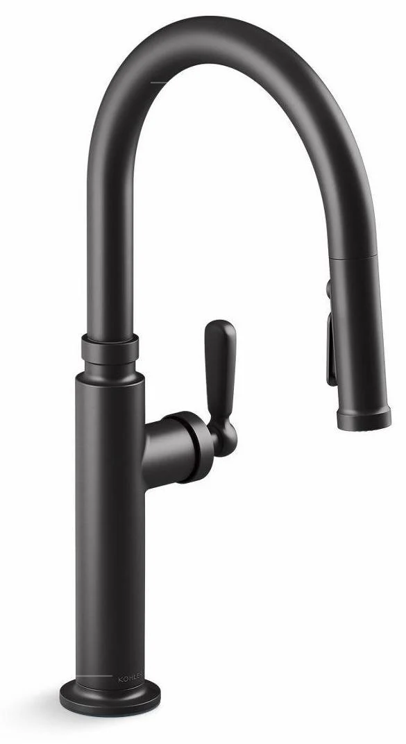Edalyn by Studio McGee Kitchen Faucet with Pulldown Spray - Matte Black 28358-BL Kohler