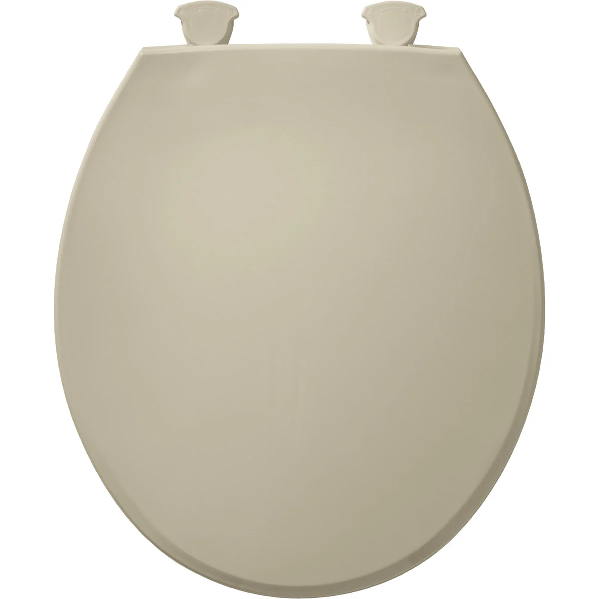 Round Plastic Easy-Clean Toilet Seat with Cover - Bone 800EC 006 Bemis