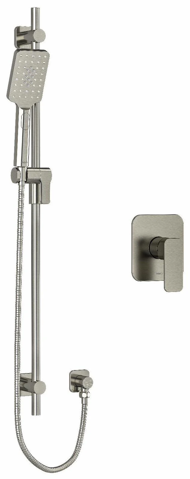 Equinox Pressure Balance Shower Faucet with Expansion PEX Connection - Brushed Nickel EQ54BN-EX RIOBEL