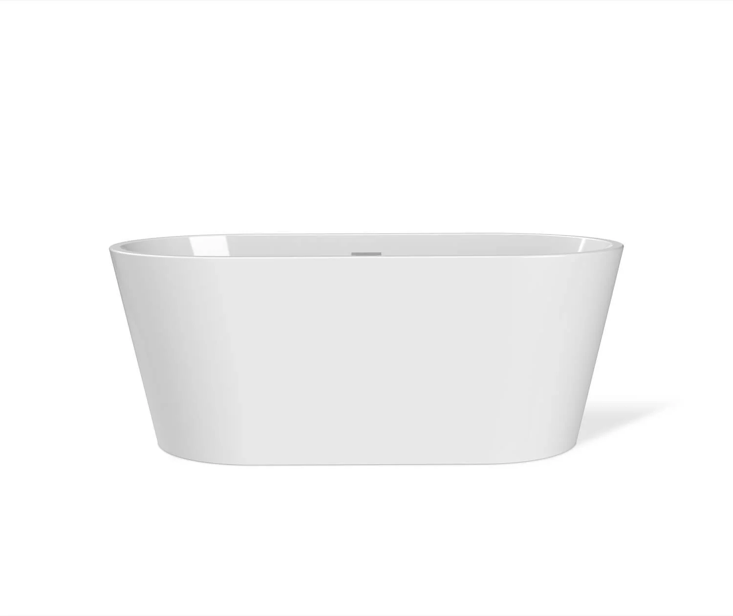 Louie 58" x 29" Center Drain Freestanding Tub - White 106384-000-001-000 Maax