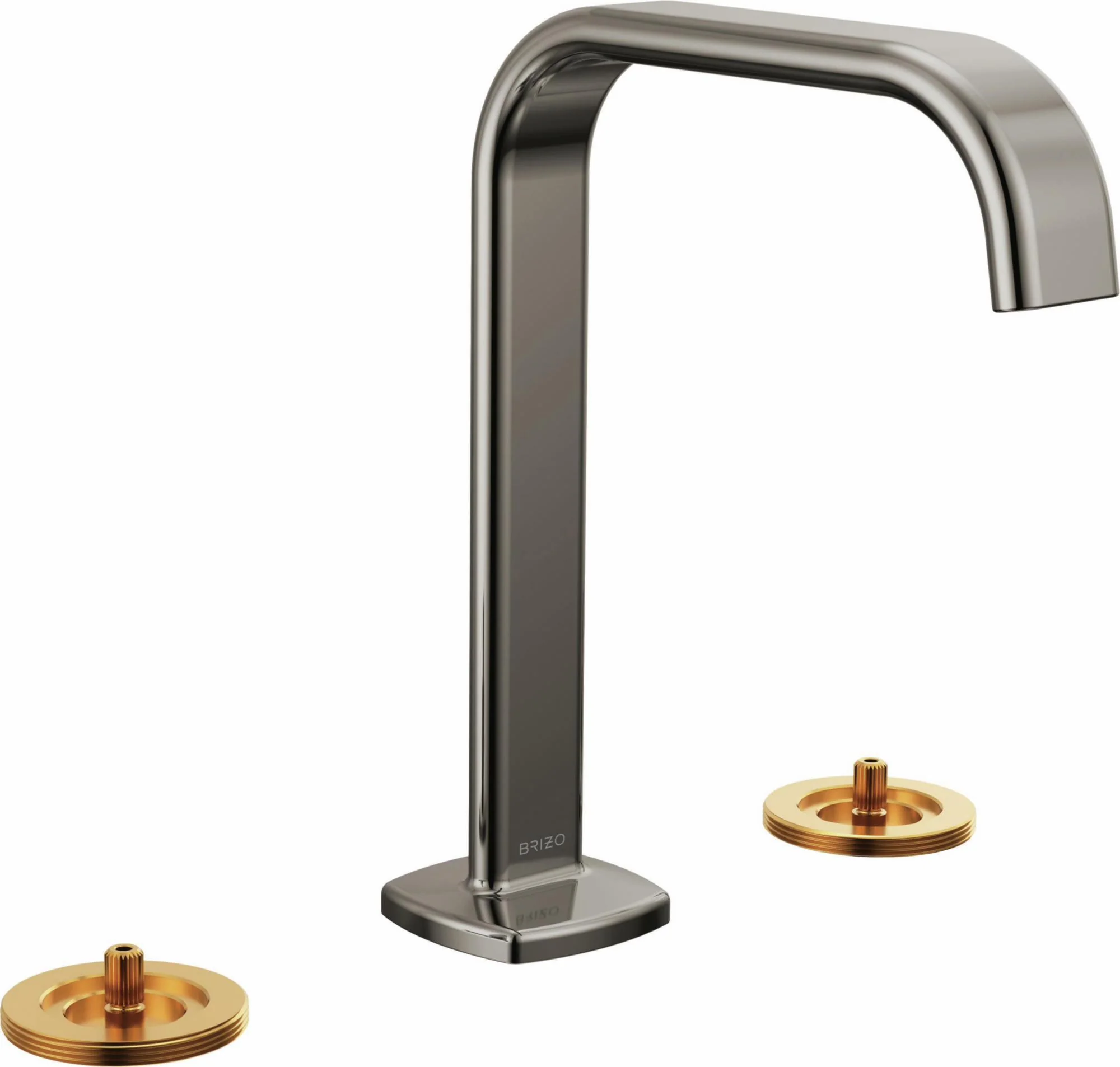Allaria Widespread Bathroom Faucet (Less Handles) - Brilliance Black Onyx 65368LF-BNXLHP-ECO Brizo