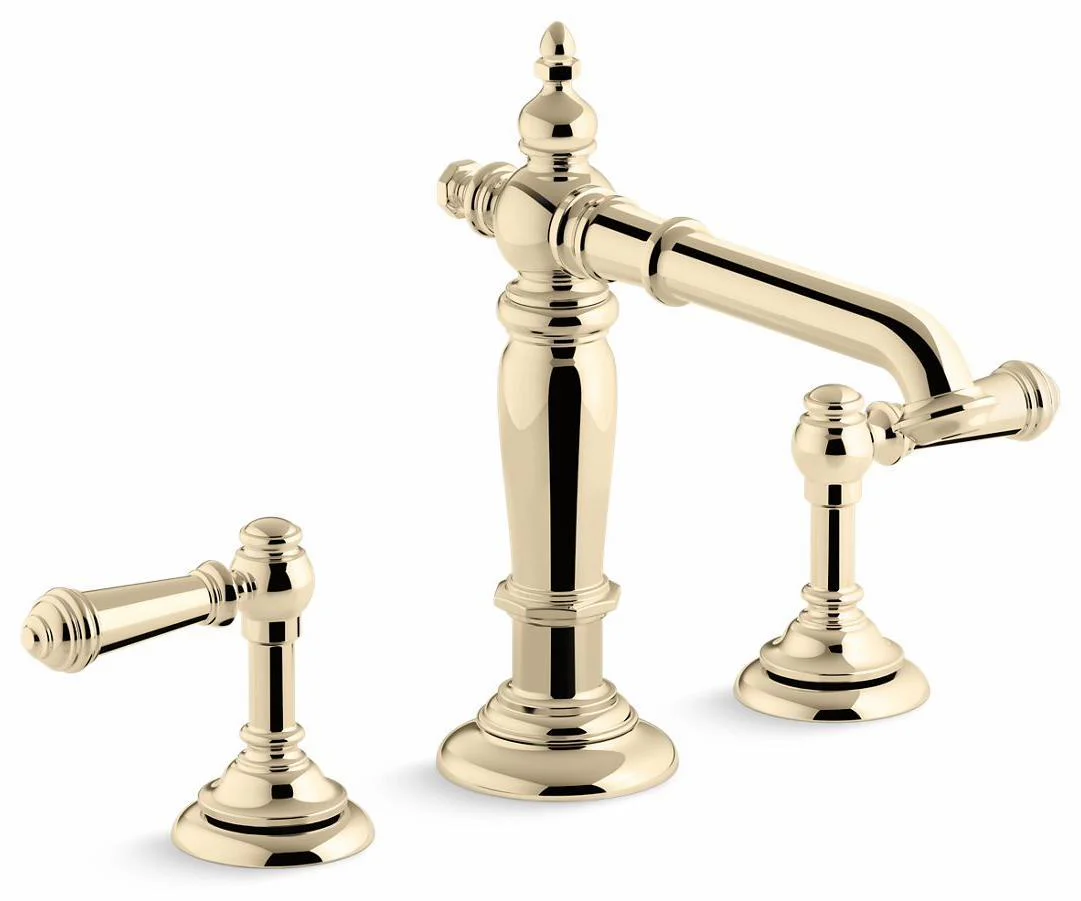 Artifacts Widespread Bathroom Faucet (Less Handles) - Vibrant French Gold 72760-AF Kohler
