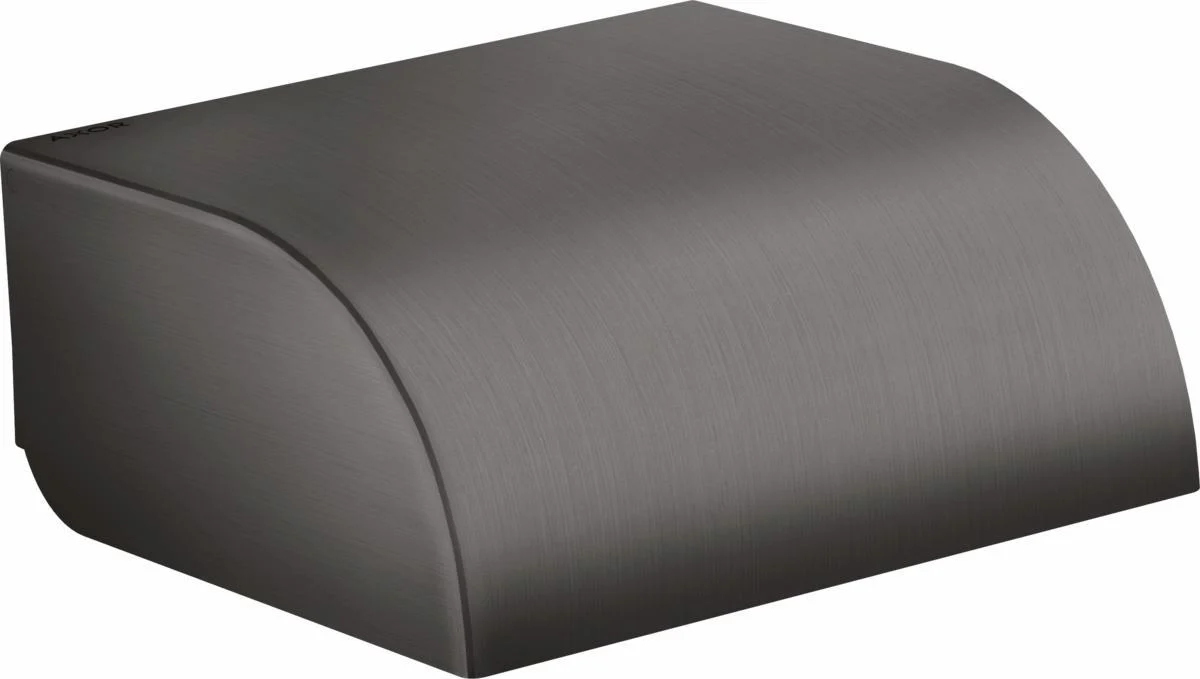 Axor Universal Circular Toilet Paper Holder with Cover - Brushed Black Chrome 42858340 Axor