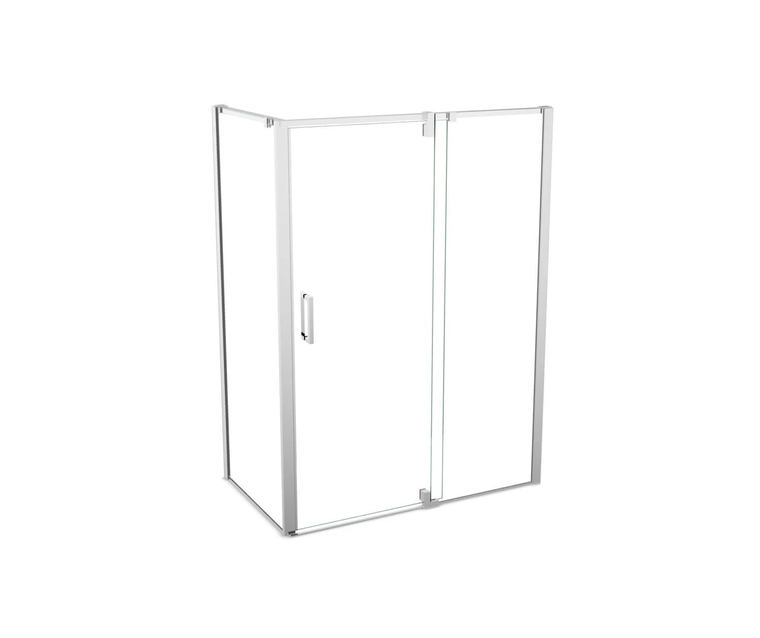 ModulR 48" x 32" x 78" Corner Pivot Shower Door - Chrome/Clear 137859-900-084-000 Maax