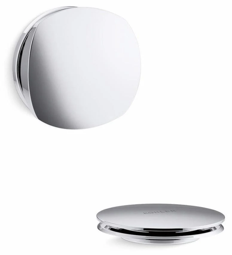 PureFlo Rotary Turn Tub Drain Trim - Polished Chrome T37391-CP Kohler