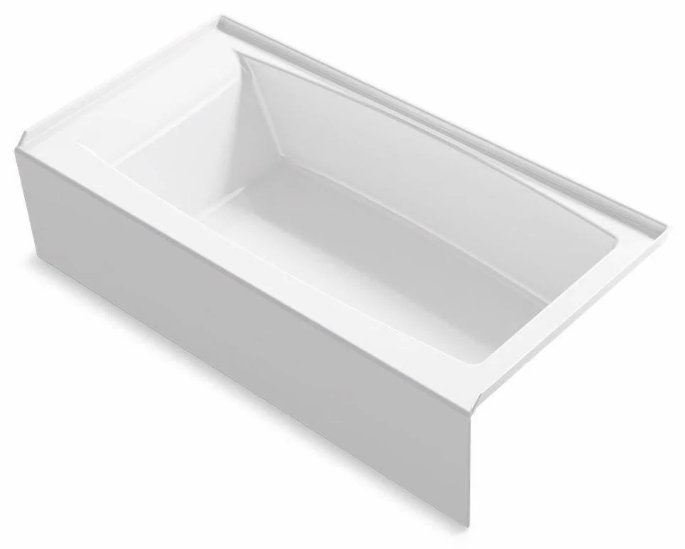 Entity 60 x 30 Alcove Bathtub with RH Drain - White 26109-RA-0 Kohler