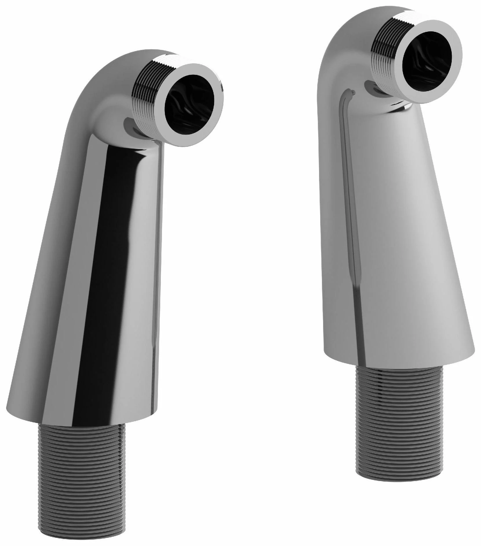 4" Deck Mount Riser Pair - Chrome TU99C RIOBEL