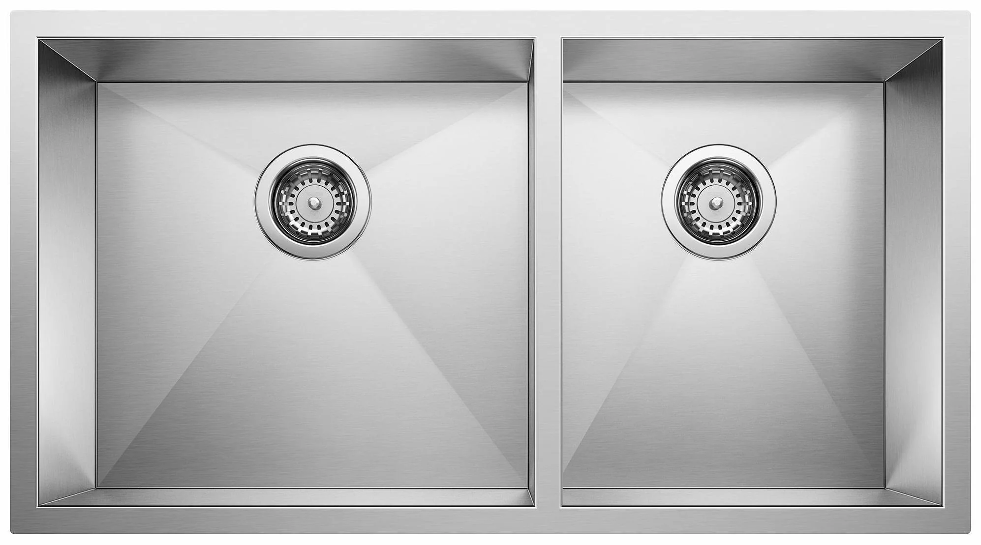 Radius 10 U 1.75 Bowl Undermount Sink - Stainless 400470 Blanco