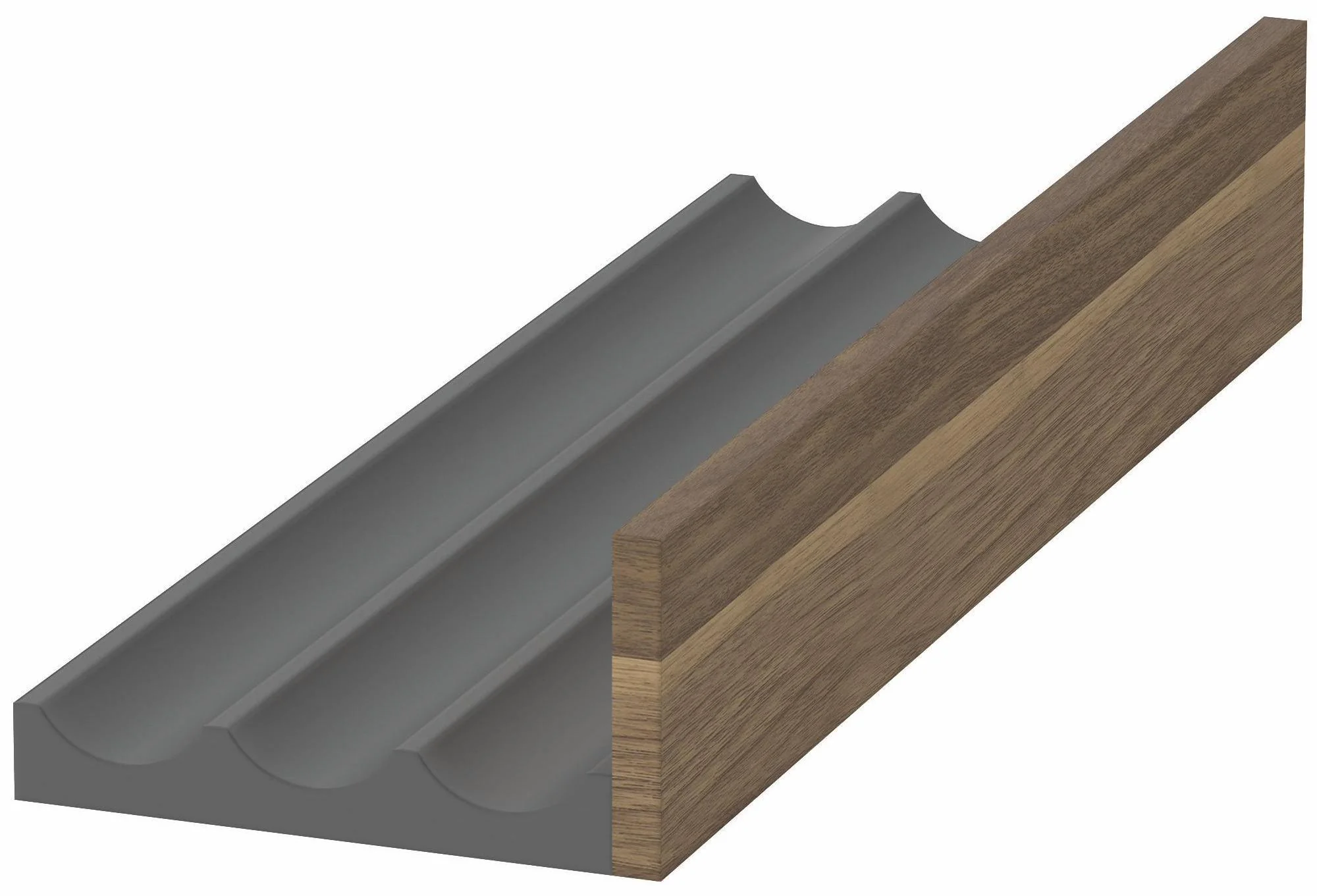 Grooved Interior Storage Module - American Walnut UV993907777 Duravit